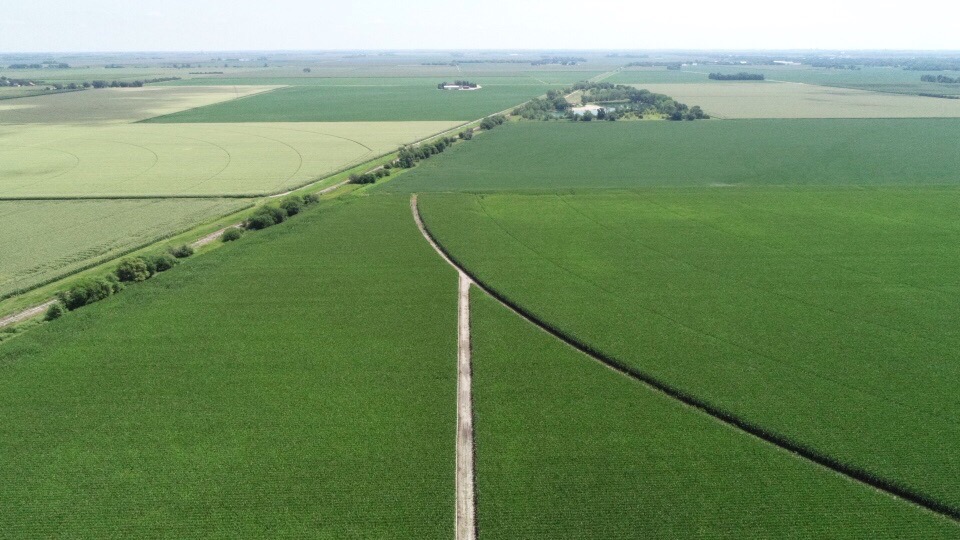 Drone north looking east